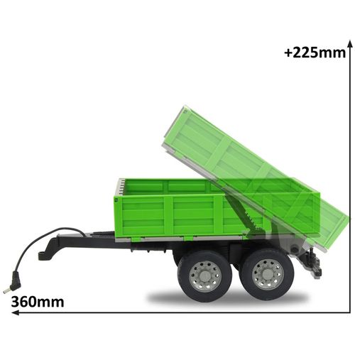 Jamara traktor prikolica Tipper, za RC-Tractor, zelena 1:16 slika 9