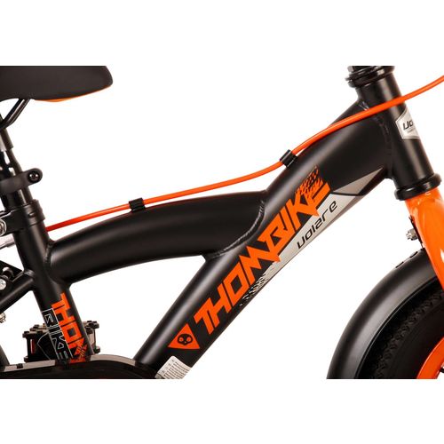 Volare dječji bicikl Thombike 12" s dvije ručne kočnice crno-narančasti slika 7