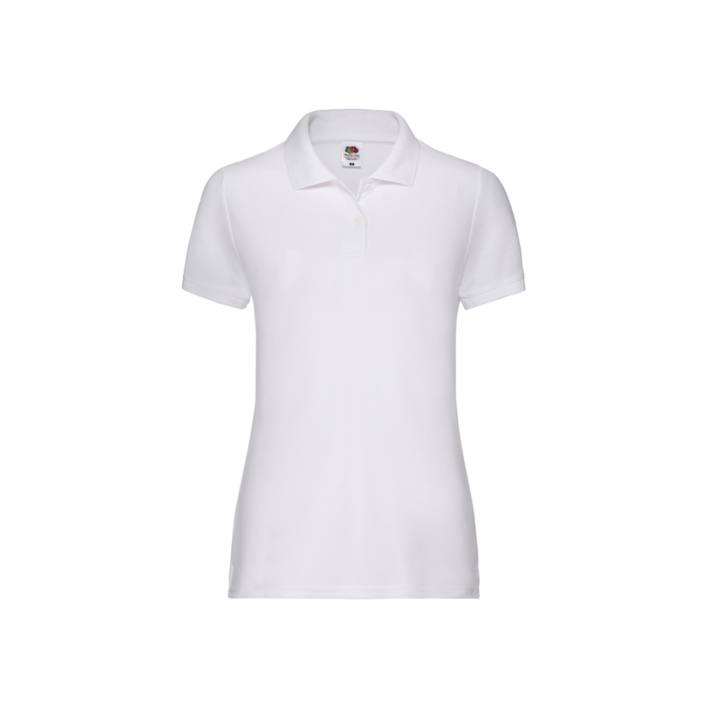 Fruit Of The Loom Polo Majica Kratkih Rukava Lady Fit 170g - Bijela M slika 1