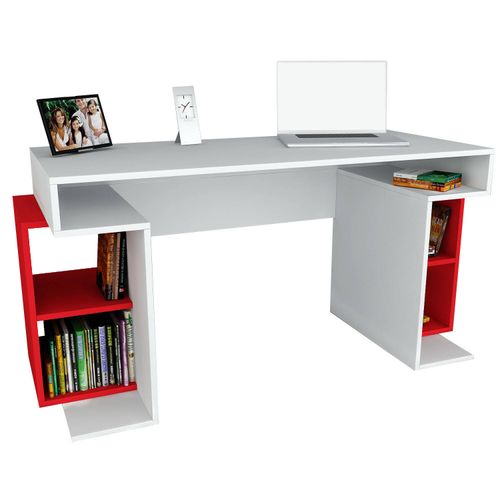 Monument - White, Red WhiteRed Study Desk slika 2