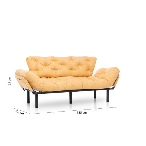 Atelier Del Sofa Trosjed na razvlačenje, Senf, Nitta Triple - Mustard slika 12