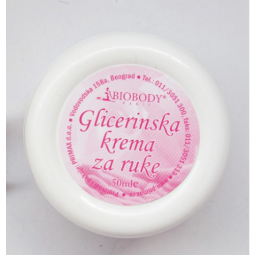 Biobody Glicerinska Krema 50ml - mini pakovanje slika 2