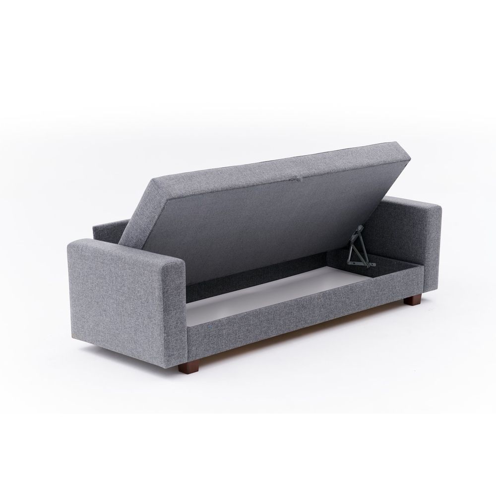 Aly - Siva Troosjedna Sofa na Razvlačenje slika 10