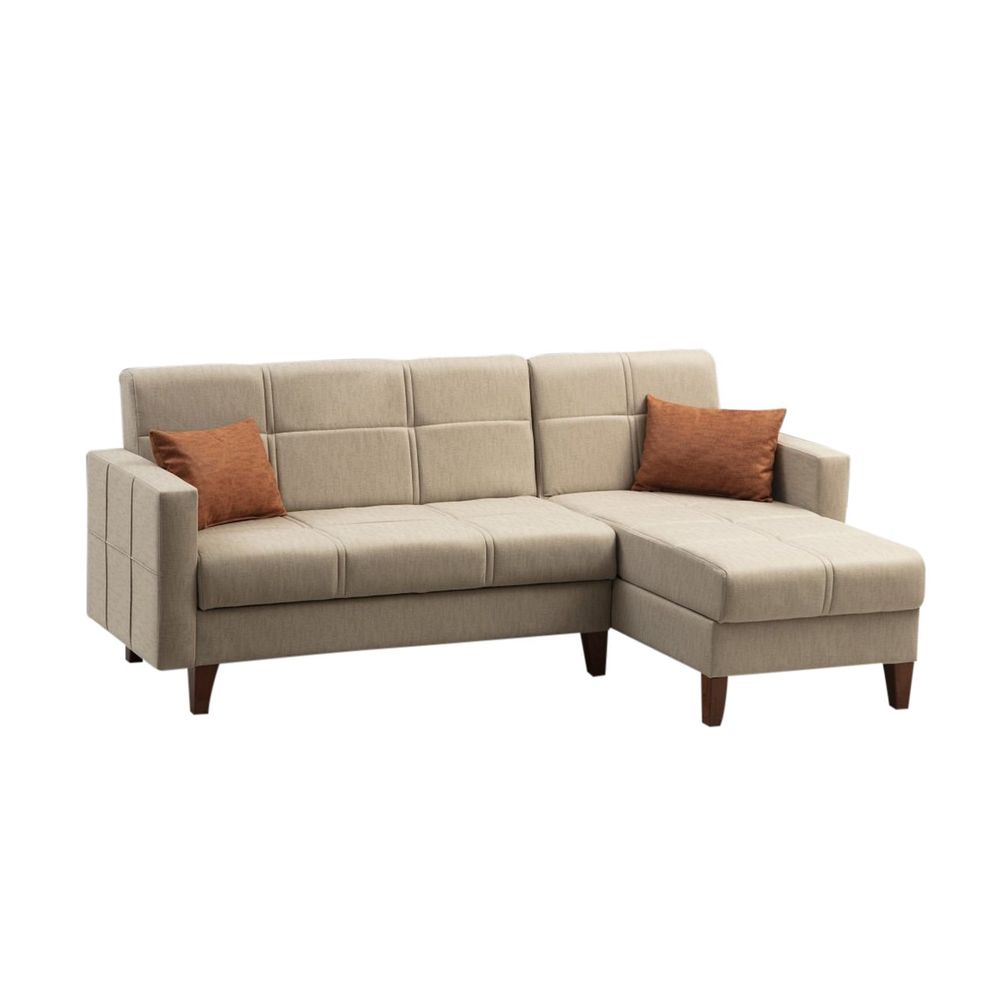 Polya - Bež Ugaoni Sofa-Krevet slika 6