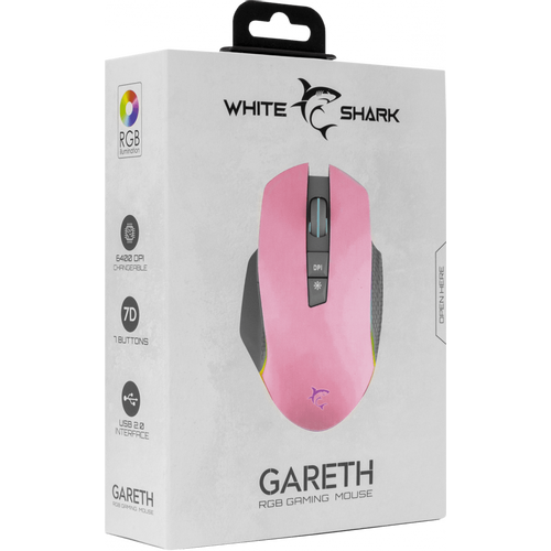 White Shark WS GM 5009 GARETH, Mouse Pink slika 5