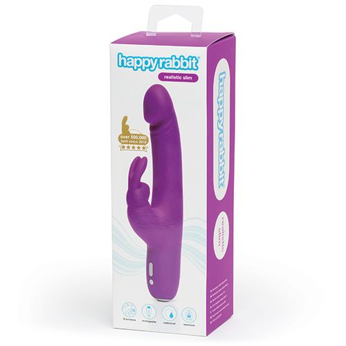 Vibrator Happy Rabbit - Slimline, ljubičasti slika 7