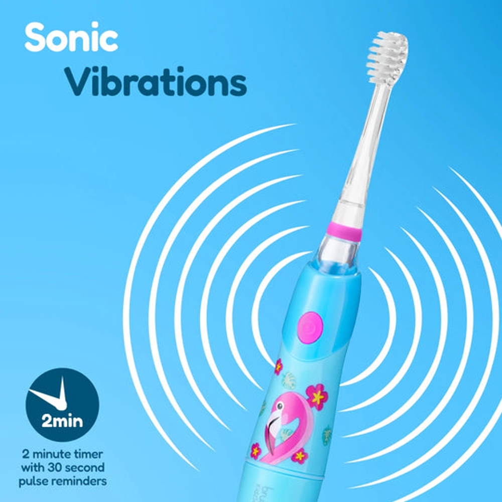 Brush-Baby Dječija električna četkica za zube KidzSonic Flamingo slika 4