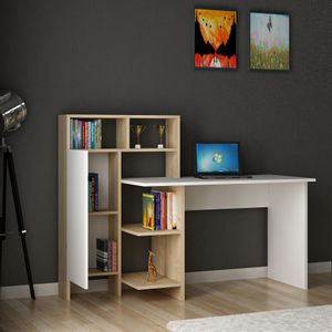 Bugra - Oak Oak Study Desk