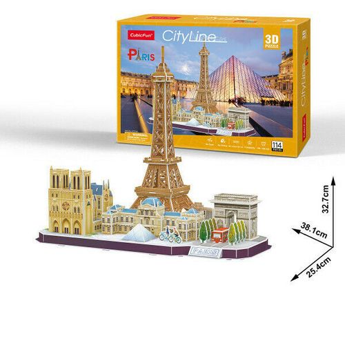 Cubicfun 3D puzle City Line Pariz slika 3