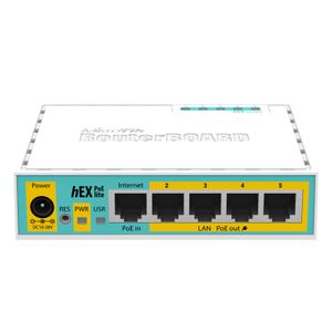 MikroTik hEX PoE lite usmjerivač (RB750UPr2)