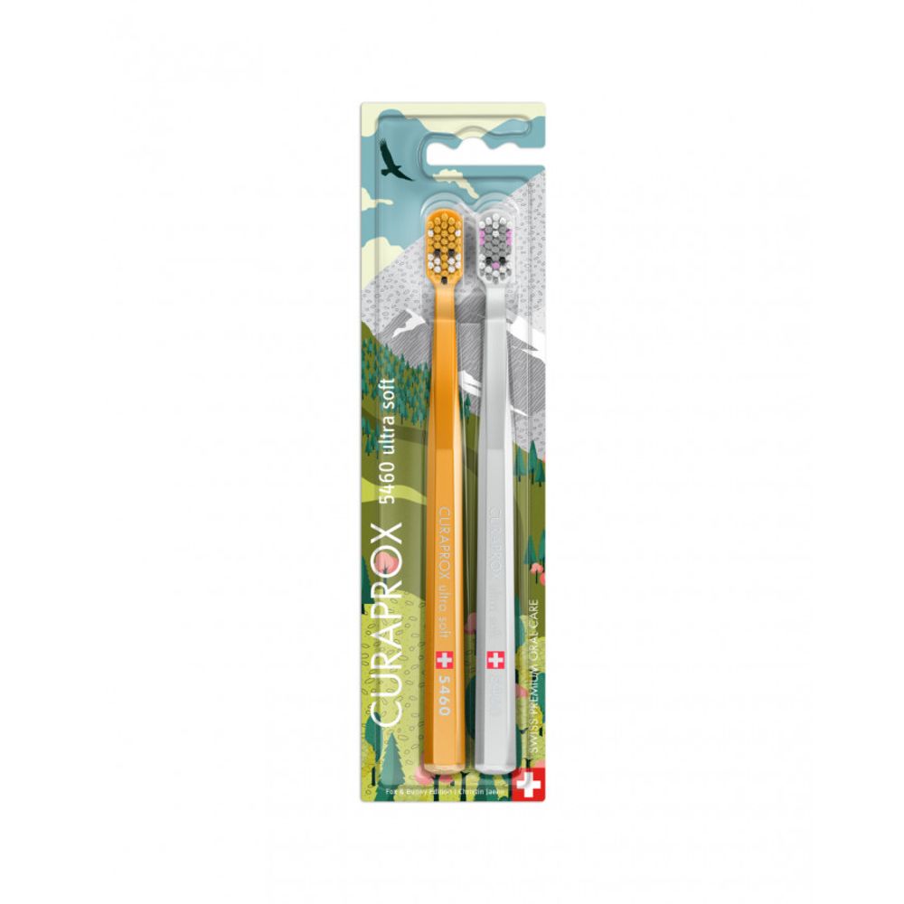Curaprox Četkica za zube CS 5460 Ultra Soft Fox and Bunny Limited Edition, 2kom  slika 1