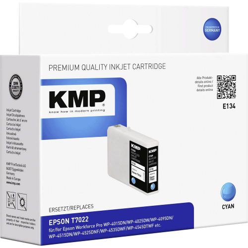 KMP tinta zamijenjen Epson T7022 kompatibilan  cijan E134 1620,4003 slika 1