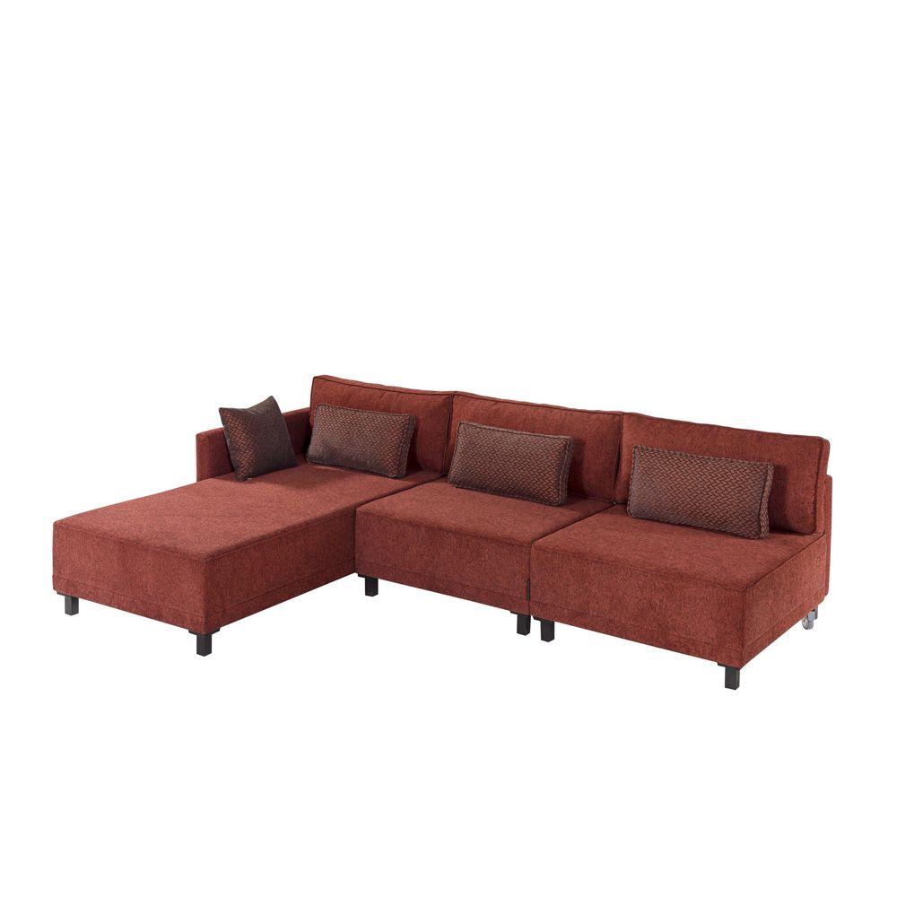 Matris Left - Kamen Crveni Kutni Sofa-Krevet slika 2