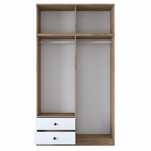 BA121 - 2696 Walnut
White Wardrobe slika 6