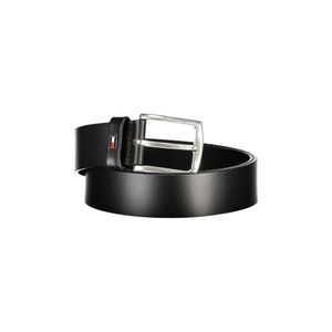 TOMMY HILFIGER MEN'S BLACK LEATHER BELT