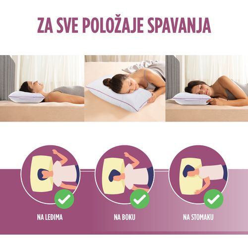 Jastuk klasični Vitapur Family Lavanda Provansa slika 4