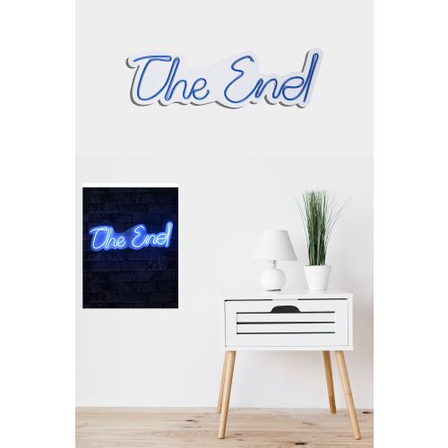 Wallity Ukrasna plastična LED rasvjeta, The End - Blue slika 3