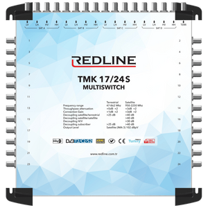 REDLINE Multišalter 4 satelita na 24 utičnica - TMK 17/24S