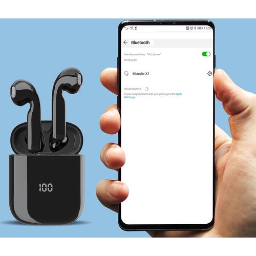 Mixcder bežične Bluetooth V 5.1 TWS slušalice crne slika 4