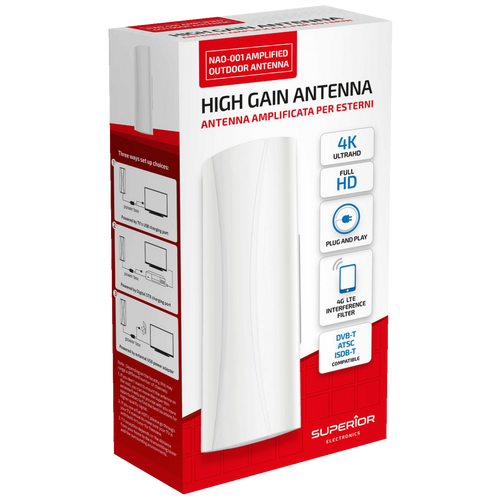 Superior Antena sa pojačalom, HD/Full HD/Ultra HD DVB-T2, outdoor - NAO001 slika 2