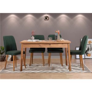 Costa Atlantice - Zeleni Set Stola i Stolica (5 Komada)