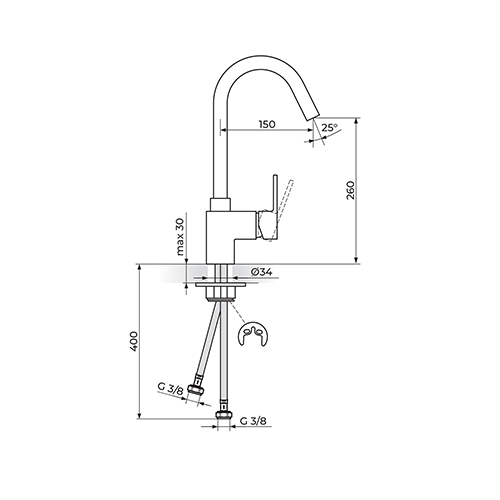 Rosan  QUADRO Baterija za sudoperu slika 2