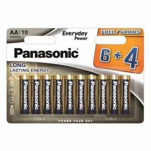 Panasonic baterije LR6EPS/10BW-AA Alkalne Ever 10 komada