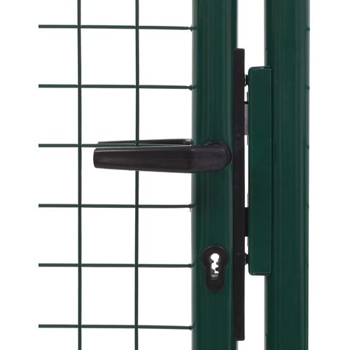 Vrata za ogradu čelična 100 x 75 cm zelena slika 4