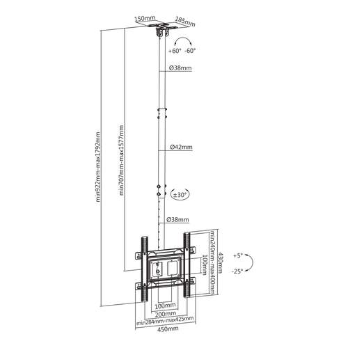 Sbox stropni stalak CPLB-9441 slika 2