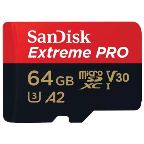 Micro SDXC SanDisk 64GB Extreme PRO, SDSQXCU-064G-GN6MA sa adapterom slika 1