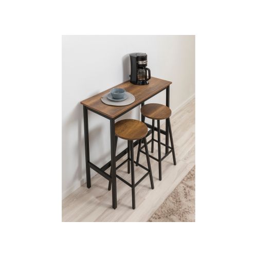 Mola Set 100 - Barok Black Black Bar Table & Stool Set (3 Pieces) slika 2