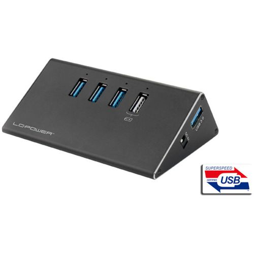 LC-Power 4x USB 3.0 hub + strujni adapt slika 1