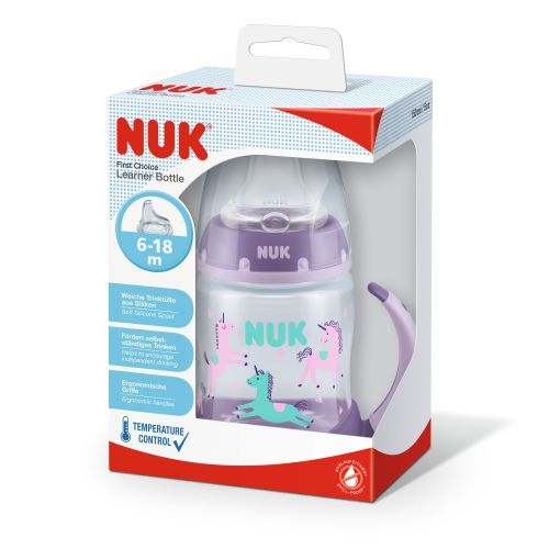 NUK čašica FC learner sa termometrom, silikon, 150 ml multicolor 10215335 slika 1