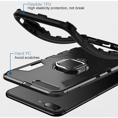 Techsuit - Silicone Shield zaštitna maska za iPhone 7 Plus / 8 Plus - crna slika 4