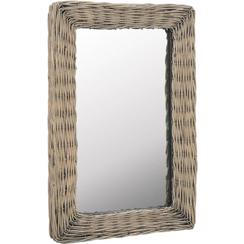 Pleteno ogledalo smeđe 40 x 60 cm slika 1