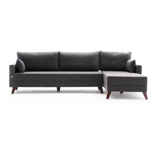 Atelier Del Sofa Kutna garnitura, Antracit, Bella Corner Sofa Right - Anthracite slika 5