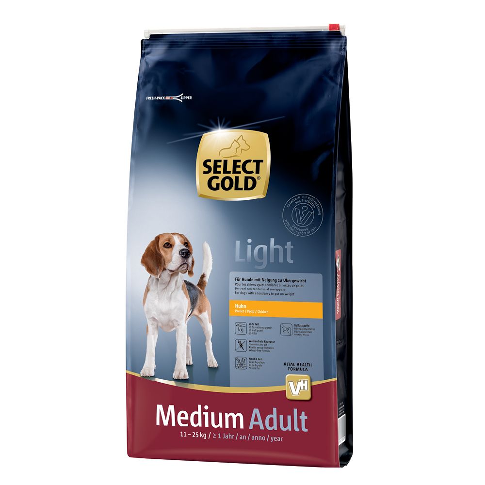 Select Gold Light Adult Medium piletina 12 kg slika 1