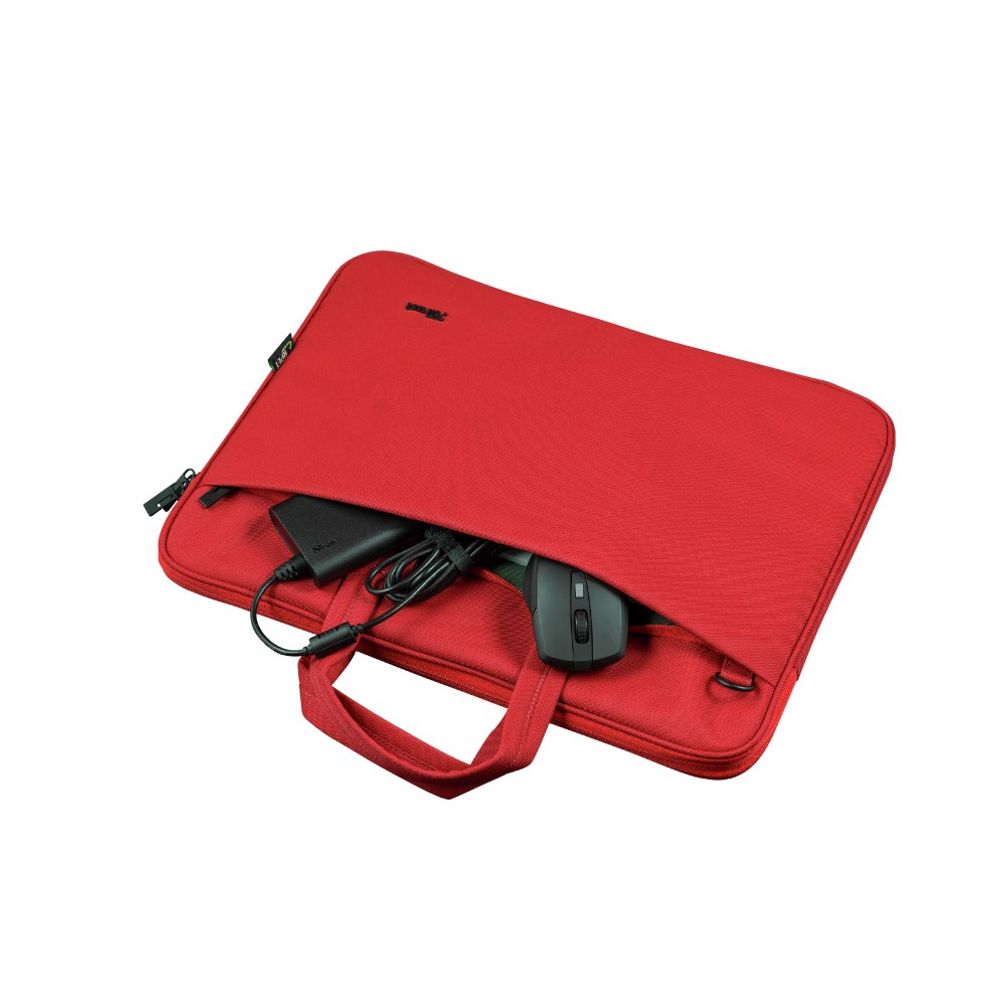 Trust torba laptop 16'' crvena Bologna ECO-Friendly, slim model za laptope 16'' slika 2