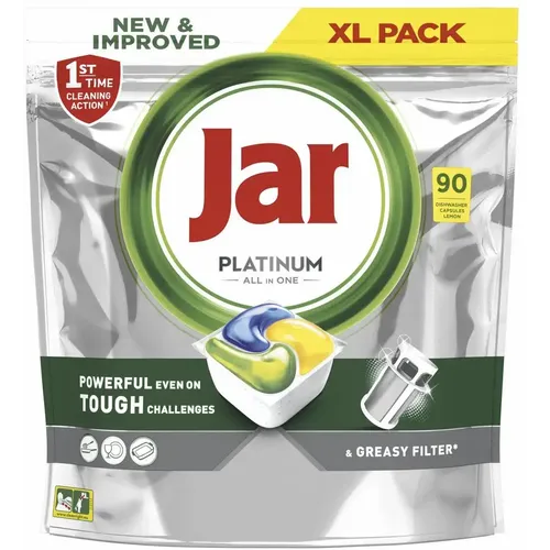 Jar tablete za perilicu posuđa Platinum All in One Lemon 90kom XXL slika 1