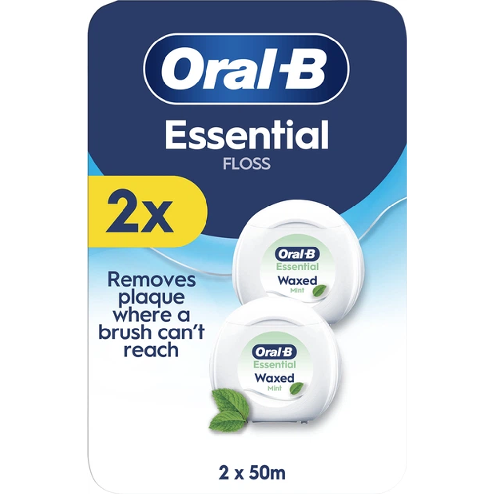 Oral-B zubni konac s okusom mente, 2 × 50 m XXL slika 1