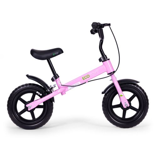 ecotoys dječji bicikl guralica bez pedala - rozi slika 3