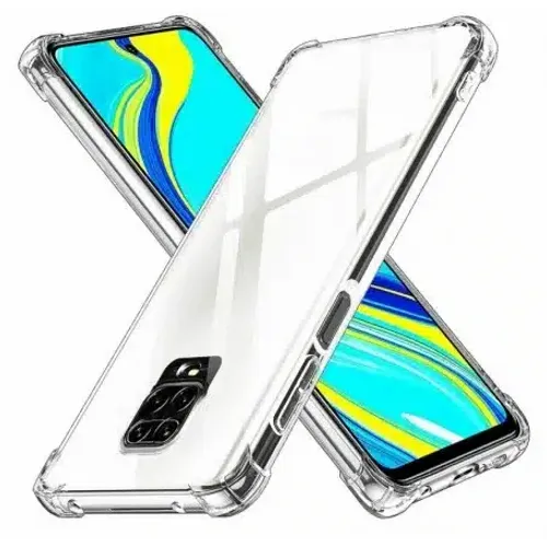 Techsuit Shockproof Clear Silicone prozirna maskica otporna na udarce za Xiaomi Redmi Note 9S / Note 9 Pro / Note 9 Pro Max slika 1