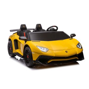 Licencirani auto na akumulator Lamborghini XXL A8803 24V - dvosjed -  žuti