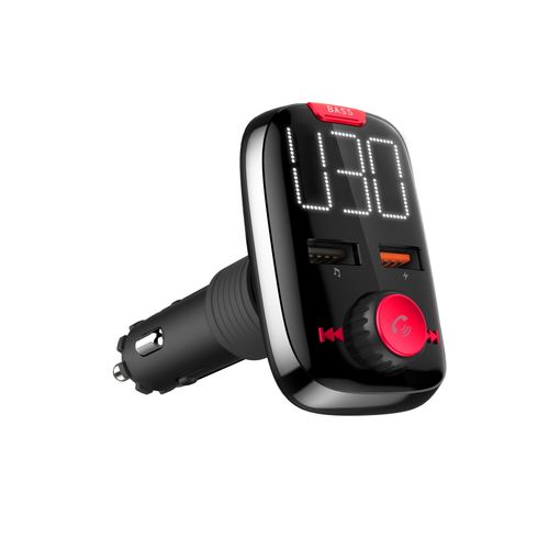 AKAI FM transmiter, 2xUSB punjač, BT, HandsFree, microSD, 12-24V, crni FMT-74BT slika 2