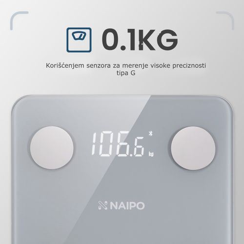 Naipo-NP-BS01 Pametna vaga za merenje telesne težine slika 5