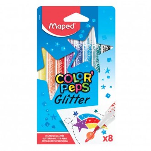 Flomasteri školski Maped Glitter 8/1 MAP845808 slika 1