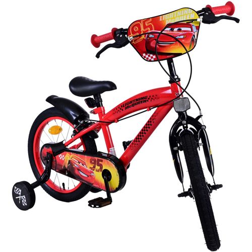 Dječji bicikl Volare Disney Cars 16" crveni s dvije ručne kočnice slika 6