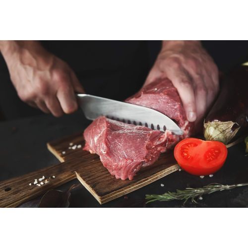 Čelični kuhinjski nož Rosmarino Blacksmith's Santoku slika 5