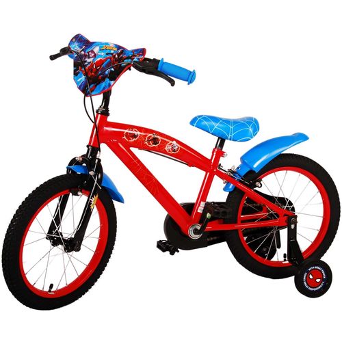 Dječji bicikl 16″ Spider-Man dvije ručne kočnice crveni slika 13
