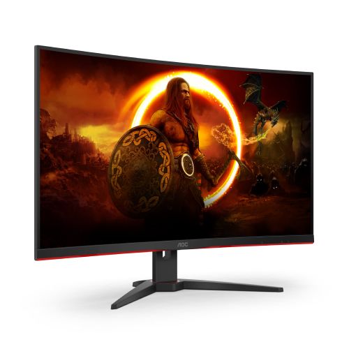 AOC C32G2ZE/BK Monitor 31.5"/VA,zakrivljen/1920x1080/240Hz/0.5ms MPRT/HDMIx2,DP/freesync/VESA/crna slika 2